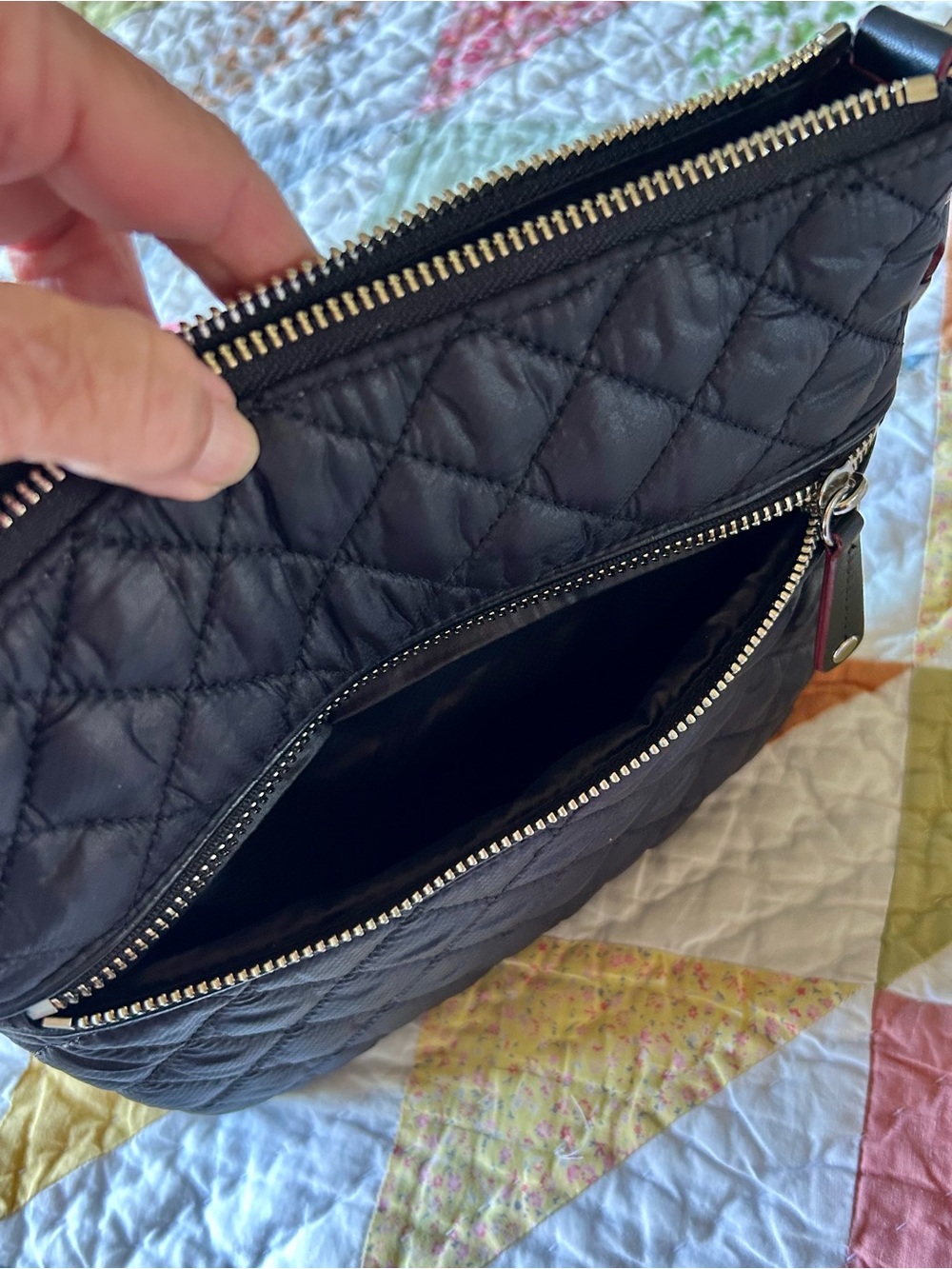 MZ Wallace downtown Crosby Black Quilted Bag - Picture 8 of 14